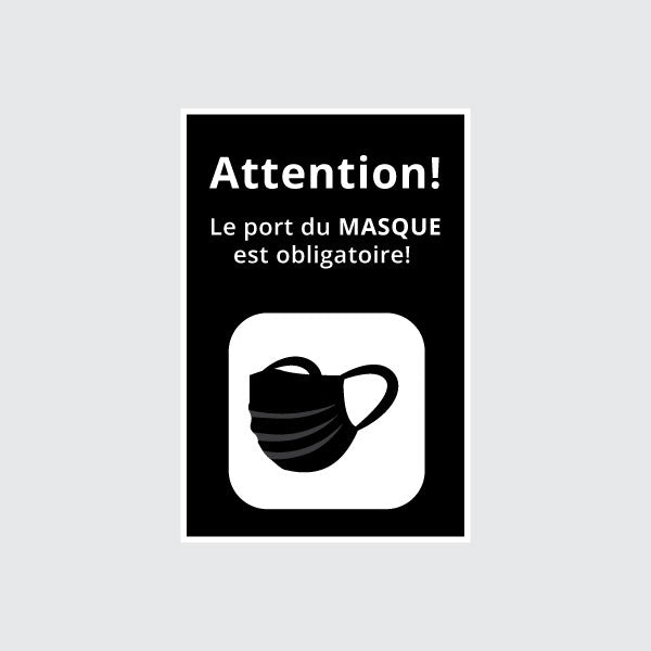 Affiche "Masque obligatoire"