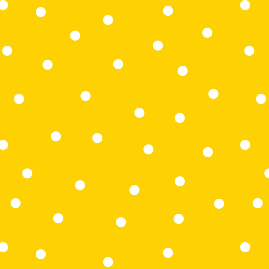 papier peint Polka jaune rouleau