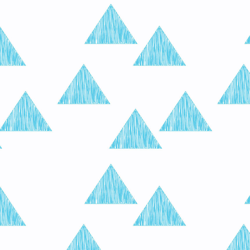 papier peint Triangle bleu pâle rouleau