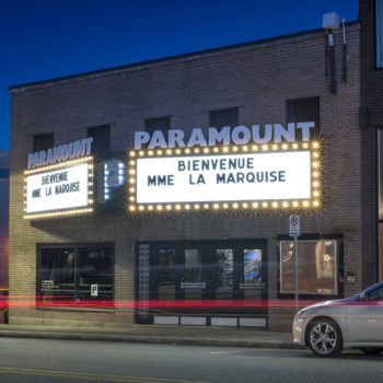 Paramount Installation marquise lumineuse